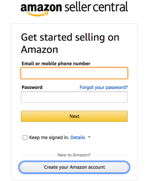 Hướng dẫn đăng ký Amazon Seller