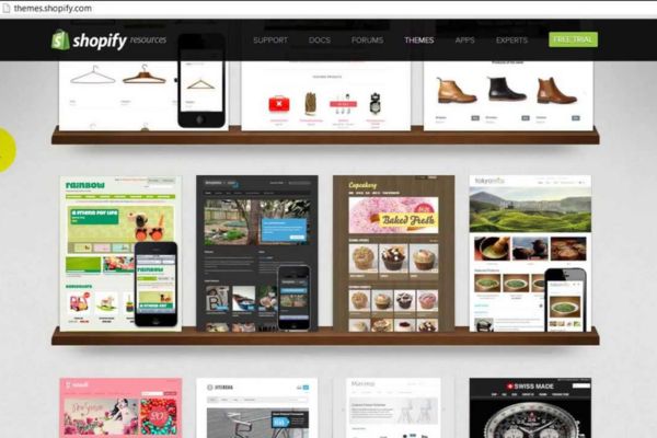 các bước thiết kế web Shopify